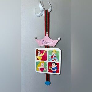 Disney Princess Christmas Hanging Picture Wooden Belle Cinderella Snow White